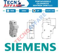 Portafusibili Cilindrico 1P Polo 50A 690V Siemens Sentron 3NW7 111