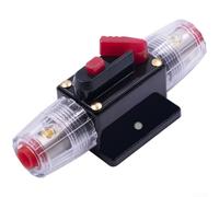 Portafusibili con interruttore on/off per sistemi audio auto, interruttore automatico con materiale in lega che fornisce sicurezza da sovraccarico e cortocircuito (40A)