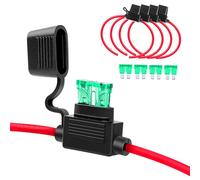 Portafusibili in Linea 5x 12 AWG Cablaggio Fusibile a Lama 30Amp per Auto