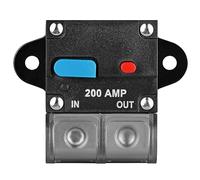 Portafusibili Inverter, interruttore Jtron, 200A AMP Car Audio Energia Solare Inline Interruttore Fusibile Inline Inverter con Copertura Impermeabile Per Auto Auto Marina Moto (200A)
