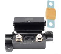 Portafusibili Midi da 40 A, scatola dei fusibili in linea per sistemi da 12 V 24 V, assemblaggio fusibili in ABS e rame resistenti con kit termorestringente per caravan doppia batteria audio marino