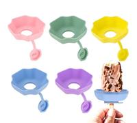 Portagelati Antigoccia Per Bambini | 5 Pezzi Supporto Antigoccia in Silicone Riutilizzabile | Portaghiacciolo in Silicone | Per Bambini All'aperto Piscina Spiaggia Festa Grigliata Picnic Campeggio Via