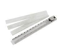 Portagesso in acciaio inox con quattro pezzi di gesso in pietra ollare.