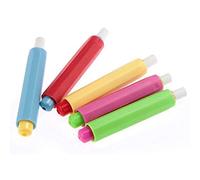 Portagesso portatile Clip di gesso in plastica per insegnanti bambini per uso ufficio scolastico 9,5 x 1,5 cm, 5 pezzi colore casuale creativo e utileIl meraviglioso