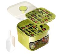 Portaghiaccio Da Congelatore | Stampo a pressione per cubetti con coperchio - Sformatura facile dei cubetti,per Appartamento Cucina Campeggio Feste e