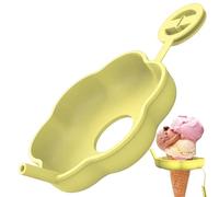 Portaghiaccio per - Supporto riutilizzabile in silicone antigocce, portaghiaccio con cannuccia, per ragazzi e ragazze, giorni d'estate caldi, dolci, yogurt casa, congelatore da viaggio all'aperto
