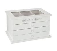 Portagioie 3 Cassetti Bianco