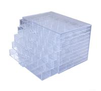 Portagioie a 5 cassetti in acrilico con 79 scomparti per mantenere l'ordine tra collane, bracciali, orecchini, anelli