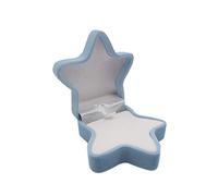 Portagioie Anello Orecchini Collana Conservazione Splendido Contenitore Stile Stella a Cinque Punte Perfetto per la Protezione dei Gioielli Blu Robusto e praticoDurability