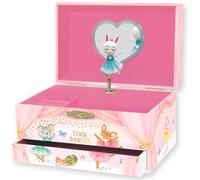 Portagioie Carillon Ballerina per Bambine - Cofanetto Musicale per Bambini con Ballerina Rotante, Regali di Compleanno Ballerina per Bambine, Portagioie, 18,2 x 13,3 x 9,9 cm - Età 3-10 anni, Rosa