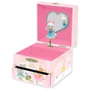 Portagioie Carillon Ballerina per Bambine - Cofanetto Musicale per Bambini con Ballerina Rotante, Regali di Compleanno Ballerina per Bambine, Portagioie, 10,8 x 12,1 x 8,9 cm - Età 3-10 anni, Rosa