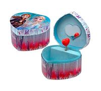 Portagioie carillon, Disney, Frozen II, Elsa e Anna, portagioielli a forma di cuore, 14,8 x 13,5 x 8,6 cm