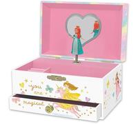 Portagioie Carillon Principessa per Bambine - Cofanetto Musicale per Bambini con Principessa Rotante, Regali di Compleanno Principessa per Bambine, 18,2 x 13,3 x 9,9 cm - Età 3-10 anni, Bianca