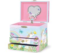 Portagioie Carillon Unicorno per Bambine - Cofanetto Musicale per Bambini con Unicorno Rotante, Regali di Compleanno Unicorno per Bambine, Portagioie, 17,1 x 13,3 x 15,2 cm - Età 3-10 anni, Viola