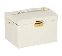 Portagioie con cassetti e specchio, bianco