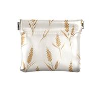 Portagioie da donna in pelle PU con foglie di grano autunnale, Foglia di grano autunn, 1 size, moderno