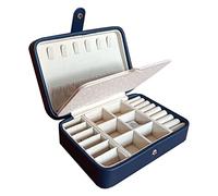 Portagioie Donna Casella dei gioielli portatile Doppio orecchini Semplici orecchini Bilancio Bilance BACKED TENERE 68 orecchini(Big one navy)