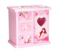 Portagioie per bambine - Design musicale balletto, scatola portaoggetti, organizer girevole per gioielli, per ragazze, perfetto per anelli, orecchini, collane,