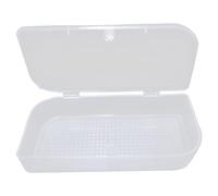 Portagioie - Piccolo portagioie con coperchio, scatola trasparente per gioielli, organizzatore elettronico, organizer per cavi, organizer portatile per gioielli