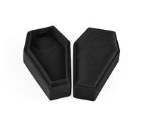 Portagioie portatile da viaggio a forma di bara semplice custodia per gioielli bracciale orecchino collana organizer in velluto organizer per gioielli scatola di immagazzinaggio gioielli da viaggio