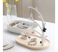 Portagioie Swan Lake da donna, grazioso porta orecchini per catene,