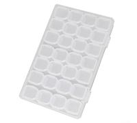 Portagioie trasparente portatile elegante scatola quadrata in acrilico progettato per una facile visualizzazione e accesso (28 retico)