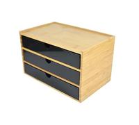 Portagioie Viaggio Scatola Portaoggetti Bambù Articoli Vari Cosmetici Gioielli Cancelleria Scatola Portaoggetti Cuffie Cassetti Portaoggetti Hotel Ufficio Casa Porta Collane Chiuso Portagioie Da Viagg