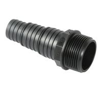 Portagomma gradinato diritto 3/4"M Nero