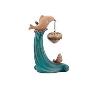Portaincensi Ceramic Backflow Incense Burner Creative Decoration Home Living Room Lotus Hanging Zen