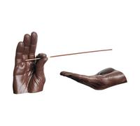 Portaincenso in resina a forma di mano e raccogli cenere, set per meditazione e meditazione