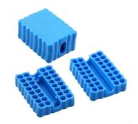Portainserti in plastica leggero con 32 fori per punte da cacciavite con codolo esagonale da 1/4 di pollice e può ospitare 2 1/2 pollici porta punte in fessura definita