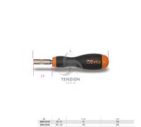 Portainserti Magnetico Con Impugnatura 1/4" - Beta 851