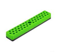 Portainserti magnetico esagonale a 43 fori per cacciavite da 10,2 cm, organizer per punte con forte base magnetica, strumento in plastica rosso/verde/blu (verde)