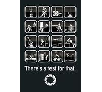 Portal 2 There S A Test For That PTL031: Notebook Planner - 6x9 inch Daily Planner Journal, To Do List Notebook, Daily Organizer, 114 Pages