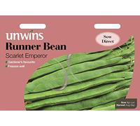 Portal Cool Unwins Pictorial Packet - Vegetale - Fagiolo rampicante Scarlet Imperatore - 50 Semi