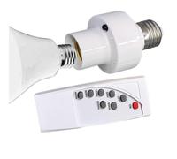Portalampada a Controllo Remoto - E27 Portalampada Con Telecomando - Supporto Per Lampada Con Funzione Timer Wireless Per Domotica Per Uso In Apparecchio A Soffitto In Armadio Camera Da Letto Scale E