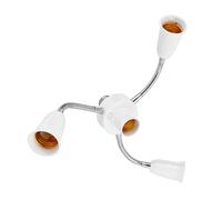 Portalampada a LED 3 in 1/4 in 1/5 in 1/6 in 1 E27 Base Splitter LED Presa Luce LED Adattatore Porta Lampada Supporto E27 Socket Extender Universale Portalampada per lampadine LED
