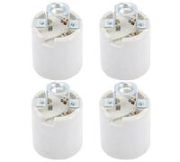 Portalampada Ceramica E26 Beige 4 Pezzi, Installazione Semplice | Accessori per Lampadari e Applique, Uso Professionale, Stile Industriale Moderno, Applicazione Ampia