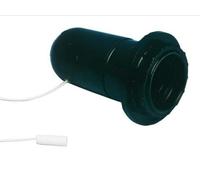 Portalampada con maniglia R/Eu in elegante colore nero. Dona un tocco moderno e funzionale al tuo spazio. Il suo design versatile e la facile installazione lo rendono ideale per qualsiasi ambiente.