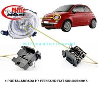PORTALAMPADA CONNETTORE PROIETTORI FIAT 500 2007 PER LAMPADA H7 KIT MODIFICA