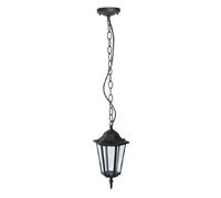V-TAC Lampada LED da Soffitto a Lanterna con Portalampada E27 (Max 60W) Colore Nero Opaco l: 840mm IP44