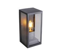 V-TAC Lampada LED da Giardino Quadrata con Portalampada E27 (Max 60W) Corpo Nero Opaco Copertura in Vetro IP44