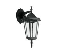 Lampada LED da Muro a Lanterna - Nera - IP44 con Portalampada E27 - V-Tac