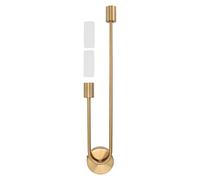 Portalampada da Parete a Doppia Testa, Portalampada da Parete a Lampadina LED G9 con Paralume, Applique da Interno in Oro 85-265V per Corridoio, Soggiorno, Camera da Letto