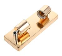 Portalampada da Soffitto in Acciaio Oro, Base Lampada Rettangolare | Supporto Lampada da Soffitto, Finitura Classica Decorativa, per Ufficio e Casa, Componente per Installazione Luminosa