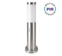 PORTALAMPADA DA TERRA 1 X E27 ACCIAIO INOX IP44 45 CM SENSORE MOVIMENTO VT-838SS-LED8964 V-TAC