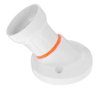 Portalampada Doppio B22 E27 Inclinato, Bianco, Plastica, 1 Pezzo | Struttura Robusta, Funzionamento Stabile, Design Elegante, Soluzione Versatile per Plafoniera, Tavolo e Lampadario