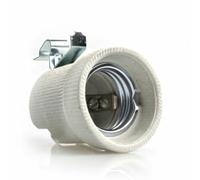 Portalampada E-27 in porcellana, elegante e durevole. Ideale per qualsiasi lampada, si abbina al tuo arredamento e garantisce un supporto sicuro. Perfetto per illuminare i tuoi spazi.