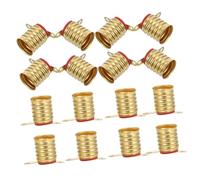 Portalampada E10 a Vite in Rame Oro, 20 Pezzi per Lampadine Mini | Montaggio per Circuito e Prove Didattiche, Cablaggio Semplice, Formato Compatto per Uffici