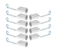 Portalampada E14 da 10 pezzi: portalampada in ceramica per candela - attacco a